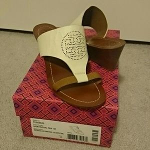 Tory Burch logo wedge