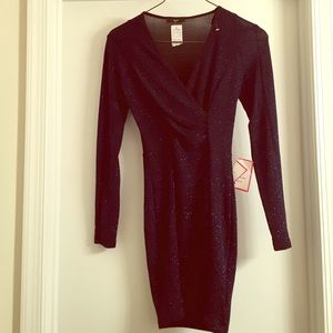 Starry night long sleeve dress