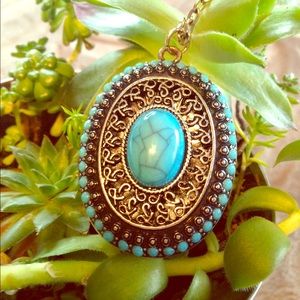 Detailed Turquoise Pendant