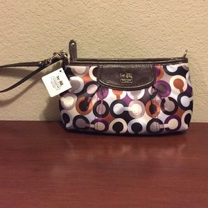 Coach multi-color wristlet