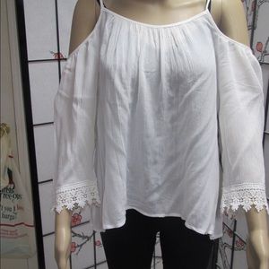White off the shoulder blouse