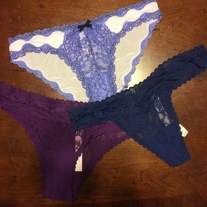 Victoria Secret Underwear Purple/ Blue set