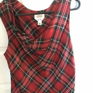 Plaid sleeveless shirt. EUC.