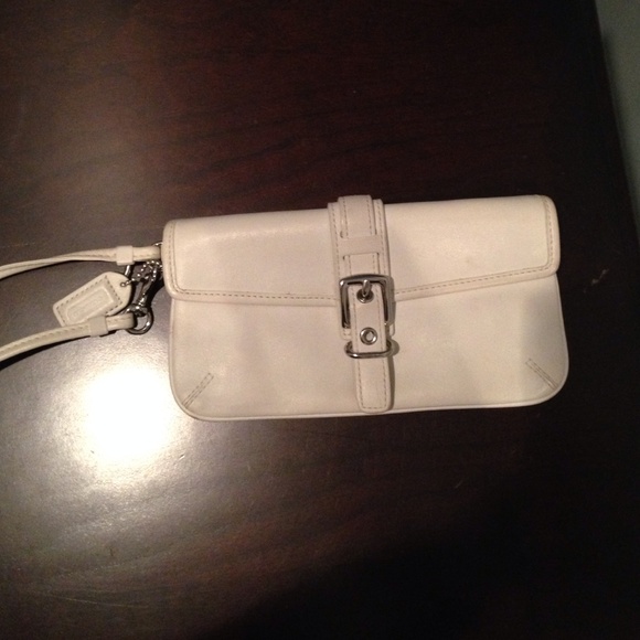 White coach wristlet