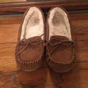 Suede moccasins
