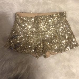 XS glitter shorts
