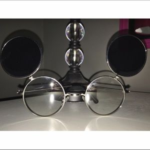 Retro Flip Lid Sunglasses