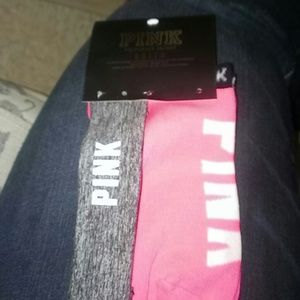 PINK Socks and Headband