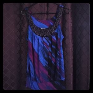 Blue and Purple Tank Top