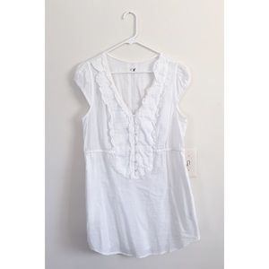 Anthropologie / edme & esyllte ruffle bib tunic