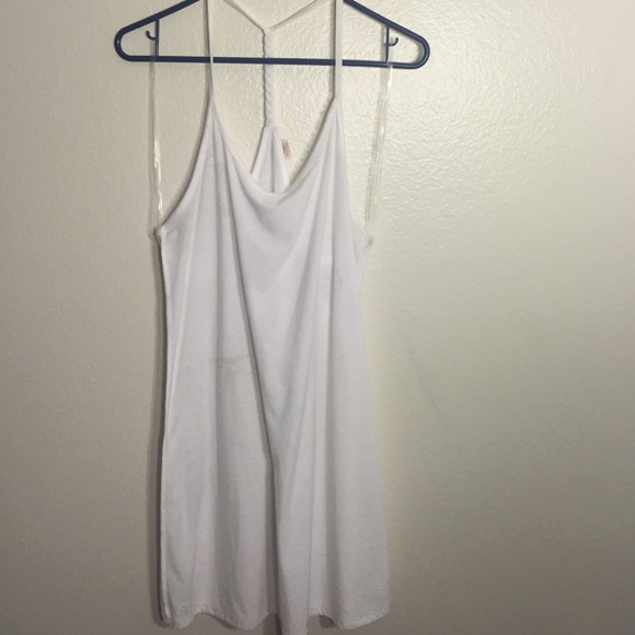 White beach cover up