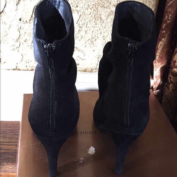 Black suede slouchy boots EUC size 10Audrey brooke - Picture 2 of 4