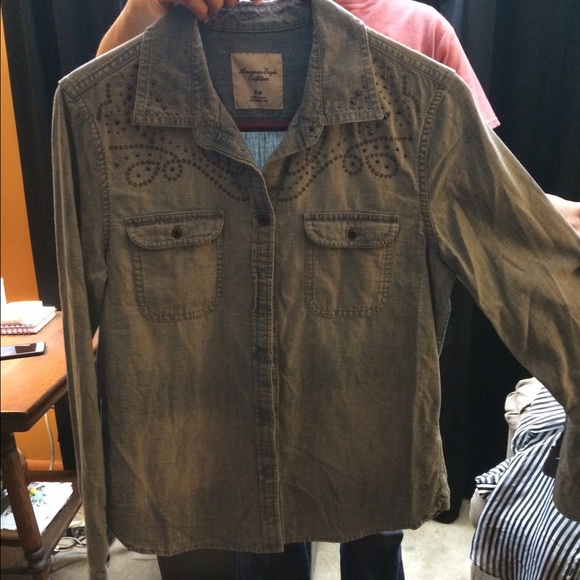 denim button down