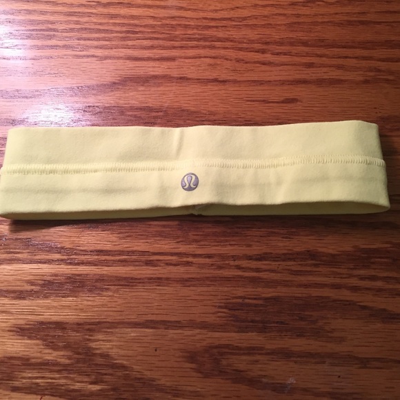 Yellow lululemon athletica headband