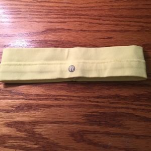 Yellow lululemon athletica headband
