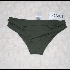 L space army green bottoms