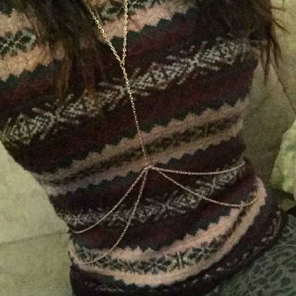 One piece chain double layer chain body gold colo - Picture 3 of 4