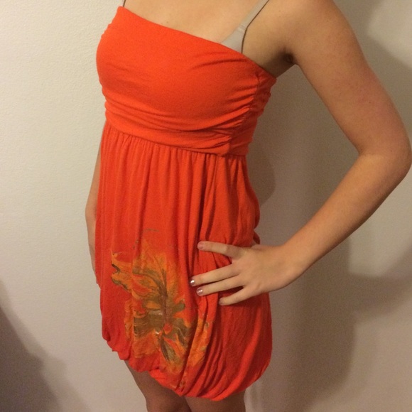 Orange dress