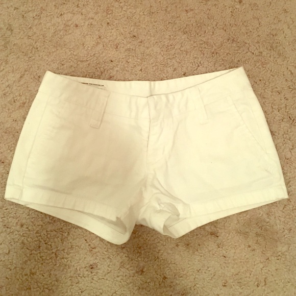 White Hurley short shorts