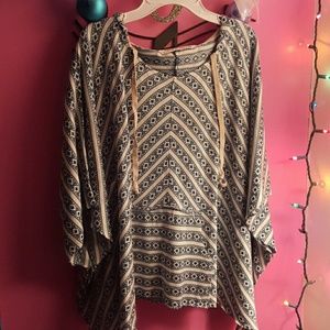 Hippie Laundry Aztec Poncho