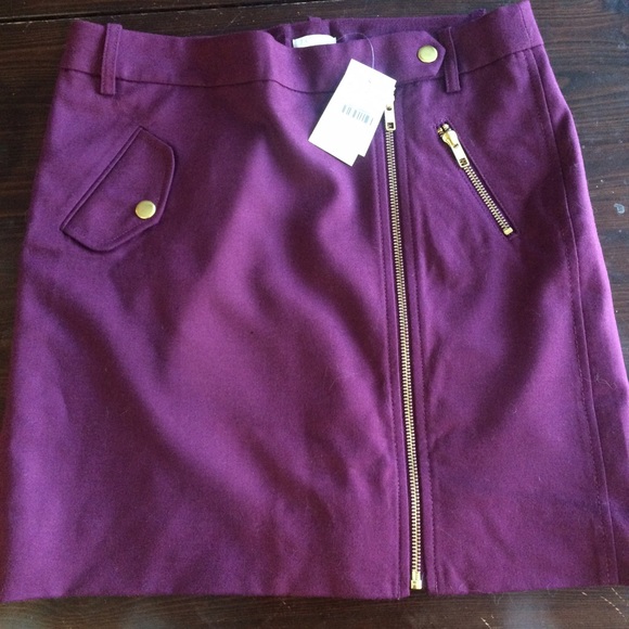 J. Crew deep red NEVER WORN skirt