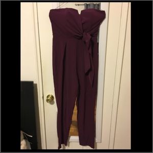 Tube top jumpsuit