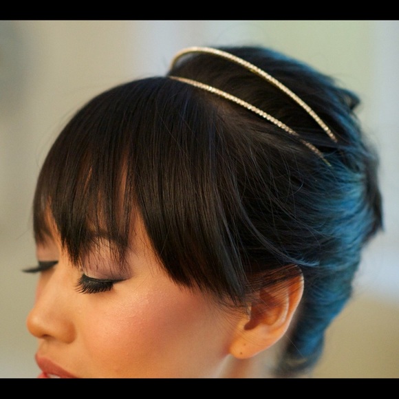 Rhinestone double headband - Picture 2 of 2