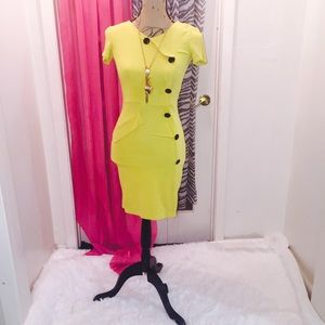 Yellow midi dress👗used only once🙌