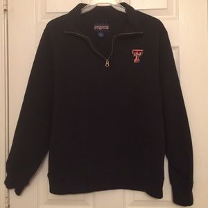 Texas Tech 1/4 zip up sweat shirt