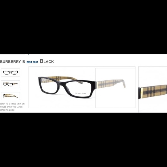 Burberry black nova check glasses