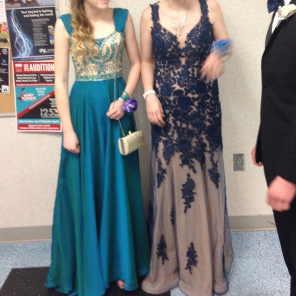 Selling Turquoise Prom Dress