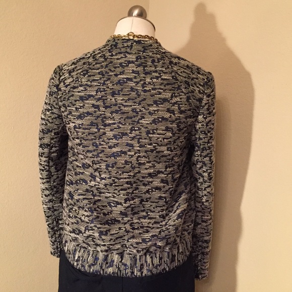 Fossil Arlene Jacket Blue Multi Size Small - Picture 7 of 7