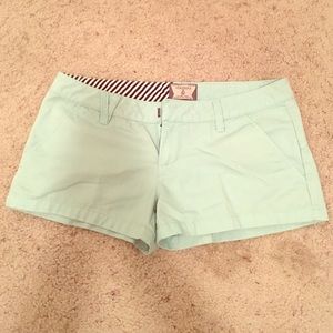 Lt. green Volcom short shorts