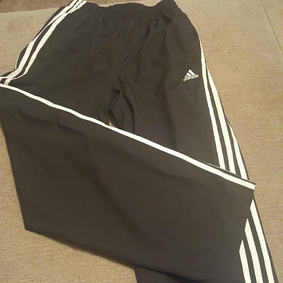 Boys Adidas Black Windbreakers