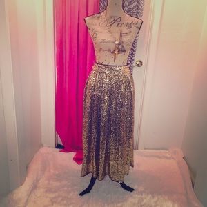 Sequin long skirt💙 wore only 3 times