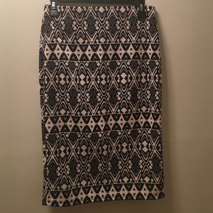 Tribal pencil skirt