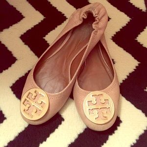 Nude Tory Burch Flats
