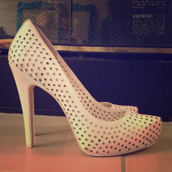 White BCBG NWT heels.