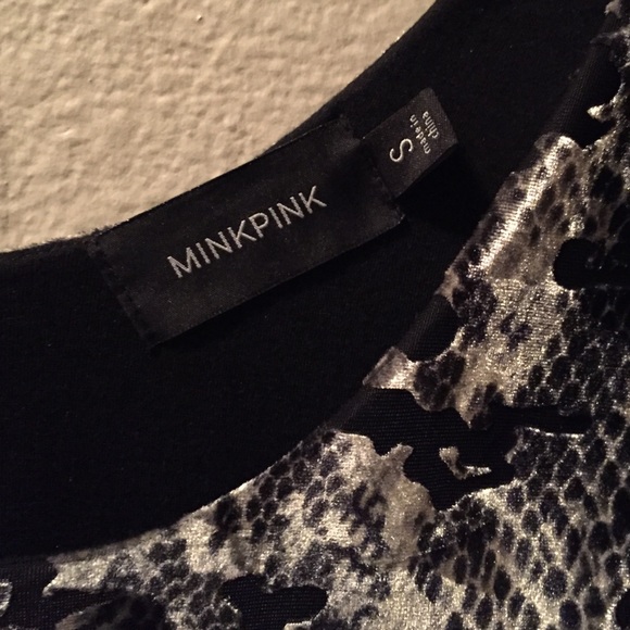 ❌SOLD❌Mink pink velvet burn out skater dress asos - Picture 3 of 3