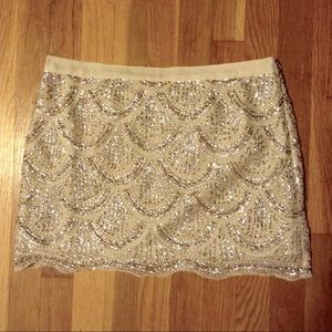 Sequin Mini Skirt
