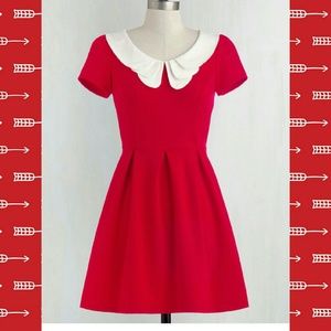 ModCloth- Looking to Tomorrow Dress - Rouge