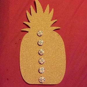 Pineapple Cork Board with Button Pins