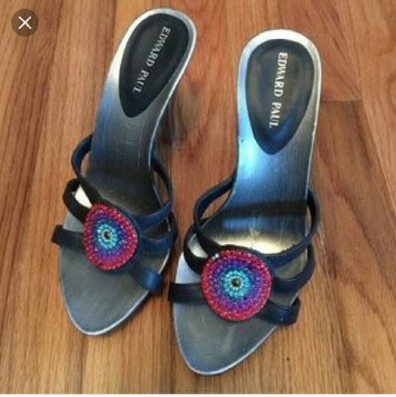 Multi-colored Rhinestone High Heel Shoes - Picture 4 of 4