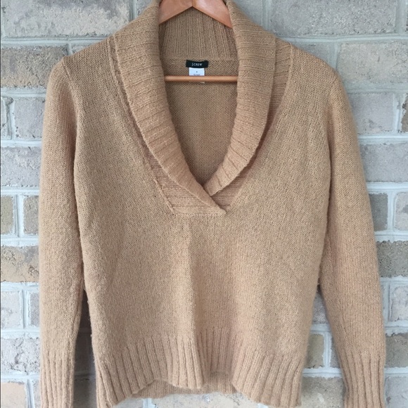 Camel J. Crew sweater