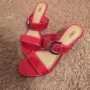 Cato red sandals