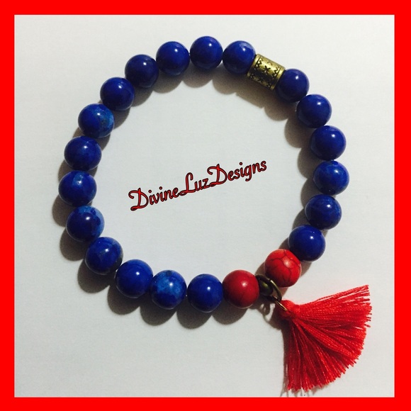 Tassel jewelry in any color desired with charms