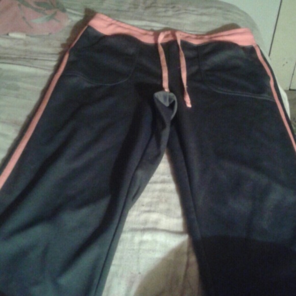Grey and Orange Capris
