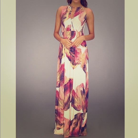 Multi-colored London Times Maxi Dress