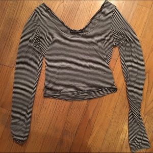Striped crop top