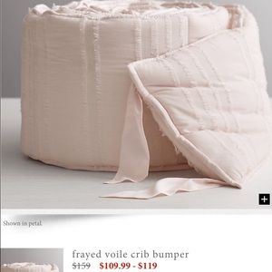 Restoration Hardware Crib bumper
